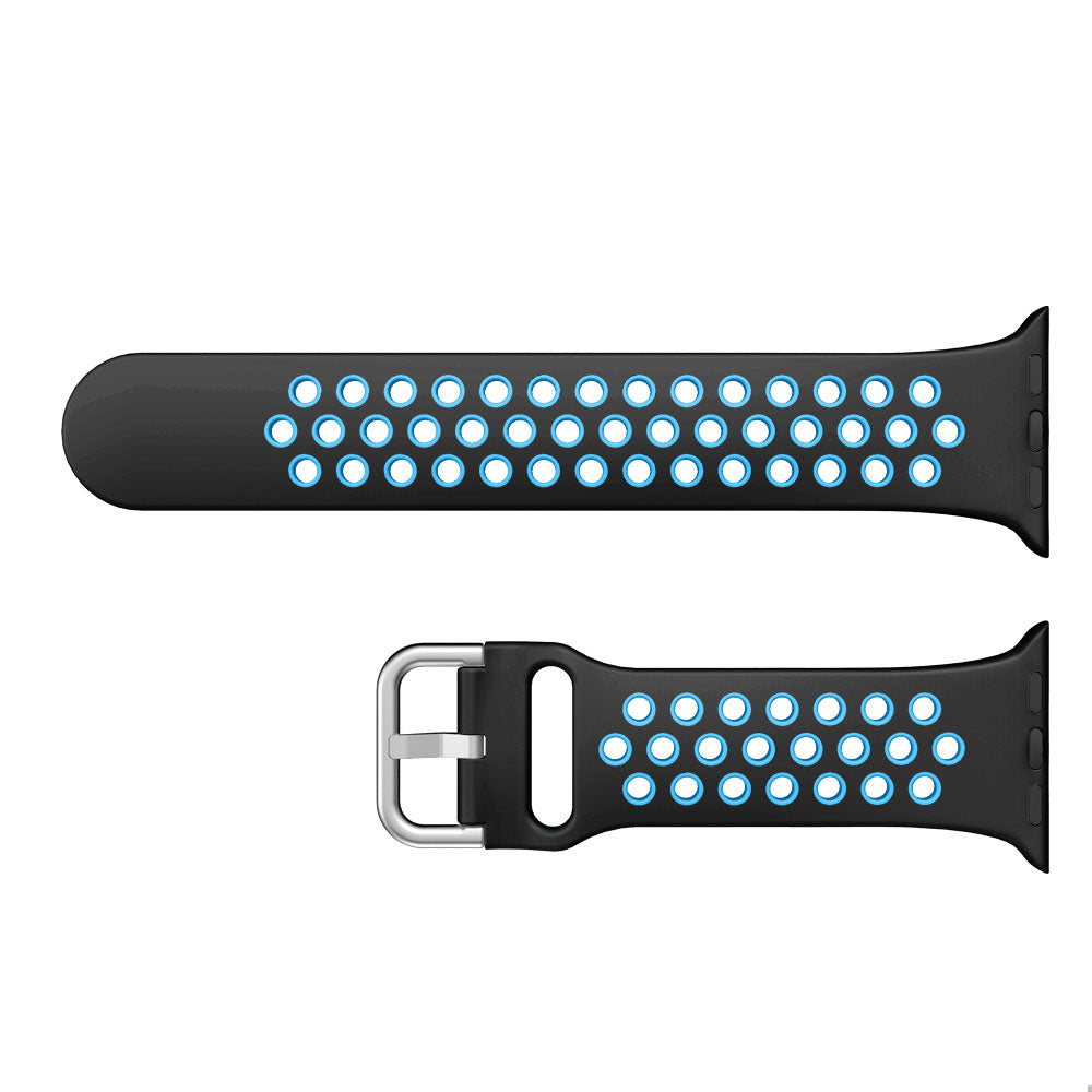 Dual Color Silicone Watch Strap Replacement Band for Apple Watch Series 9 8 7 6 SE (2023) SE(2022) 40mm 3 2 1 38mm Dual Color Silicone Watch Strap Replacement Band for Apple Watch Series 9 8 7 6 SE (2023) SE(2022) 40mm 3 2 1 38mm